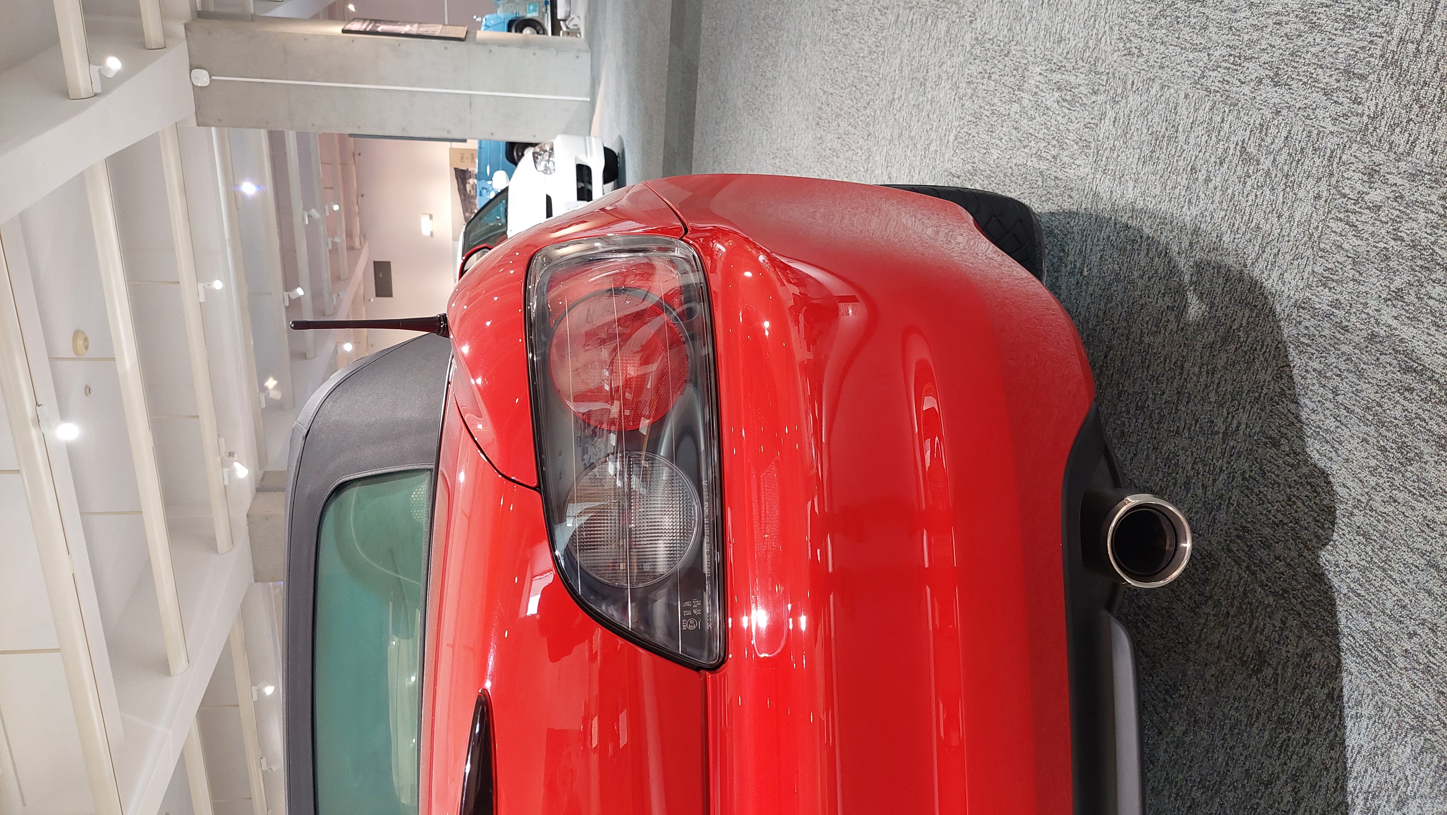 S2000 rear detail showing the exhaust and the clean lines of the trunk