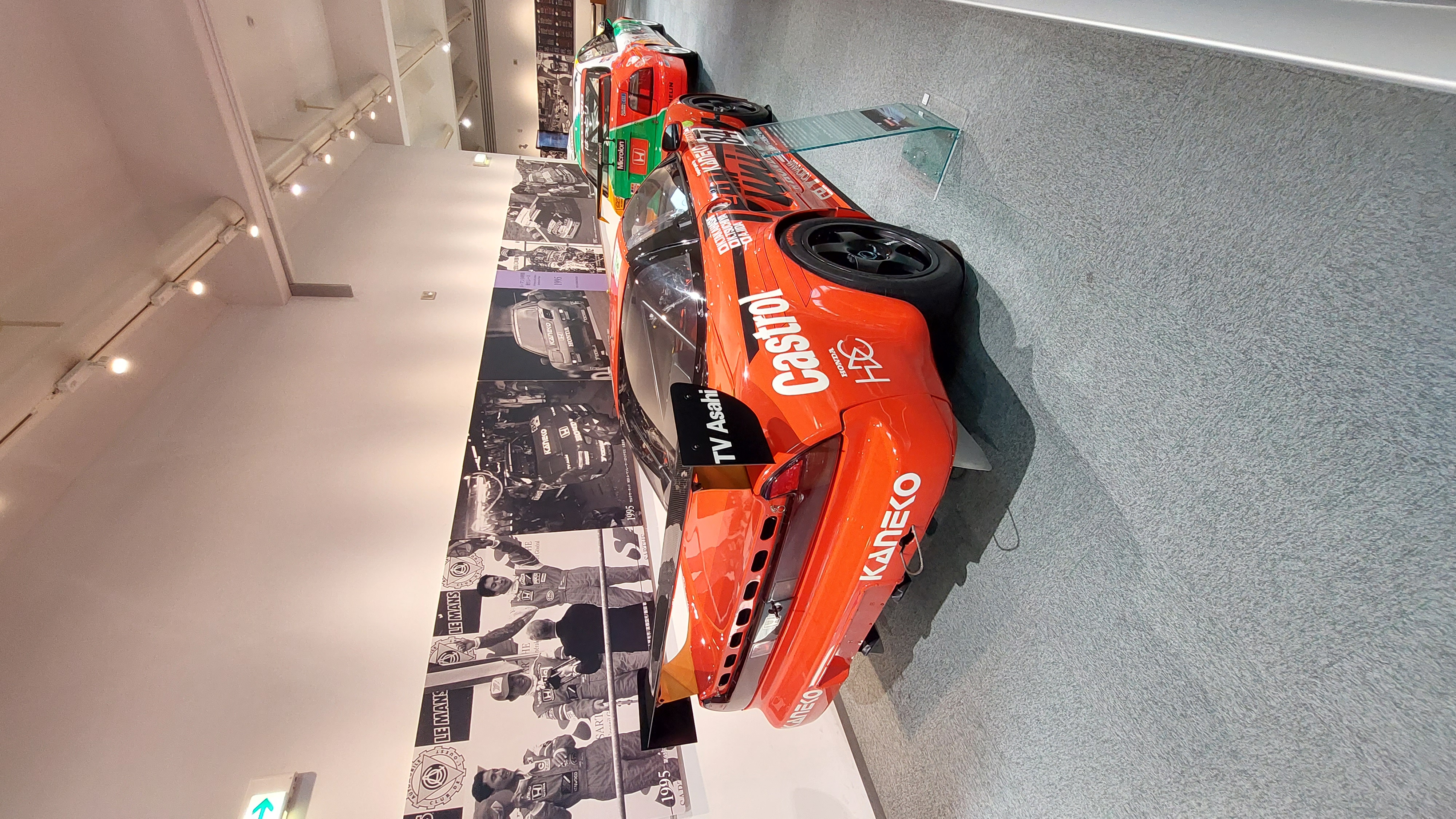 Castrol Honda NSX in iconic orange livery with TV Asahi and Kaneko sponsorship