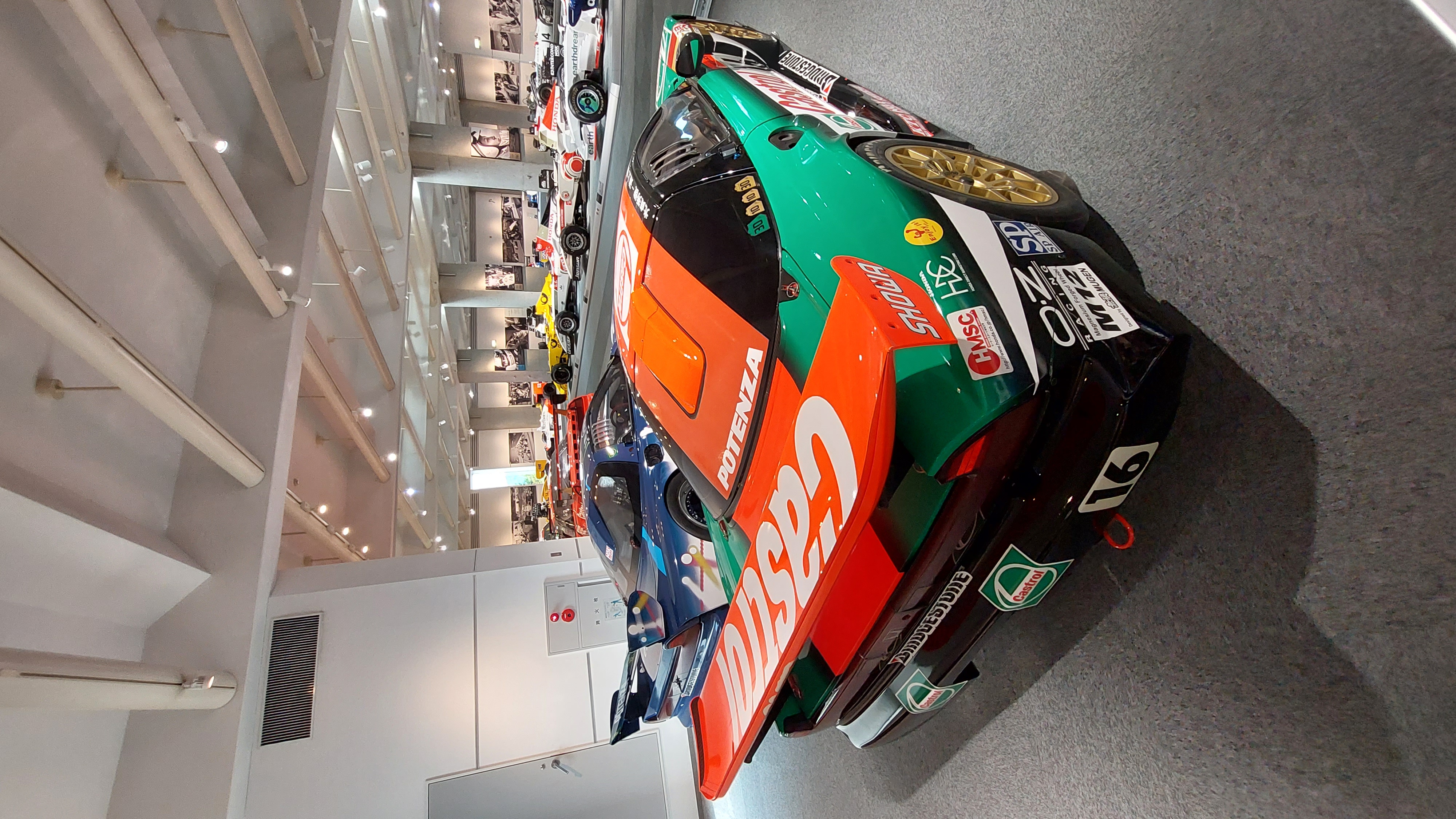 Takata Honda NSX Super GT car in green and orange JGTC livery