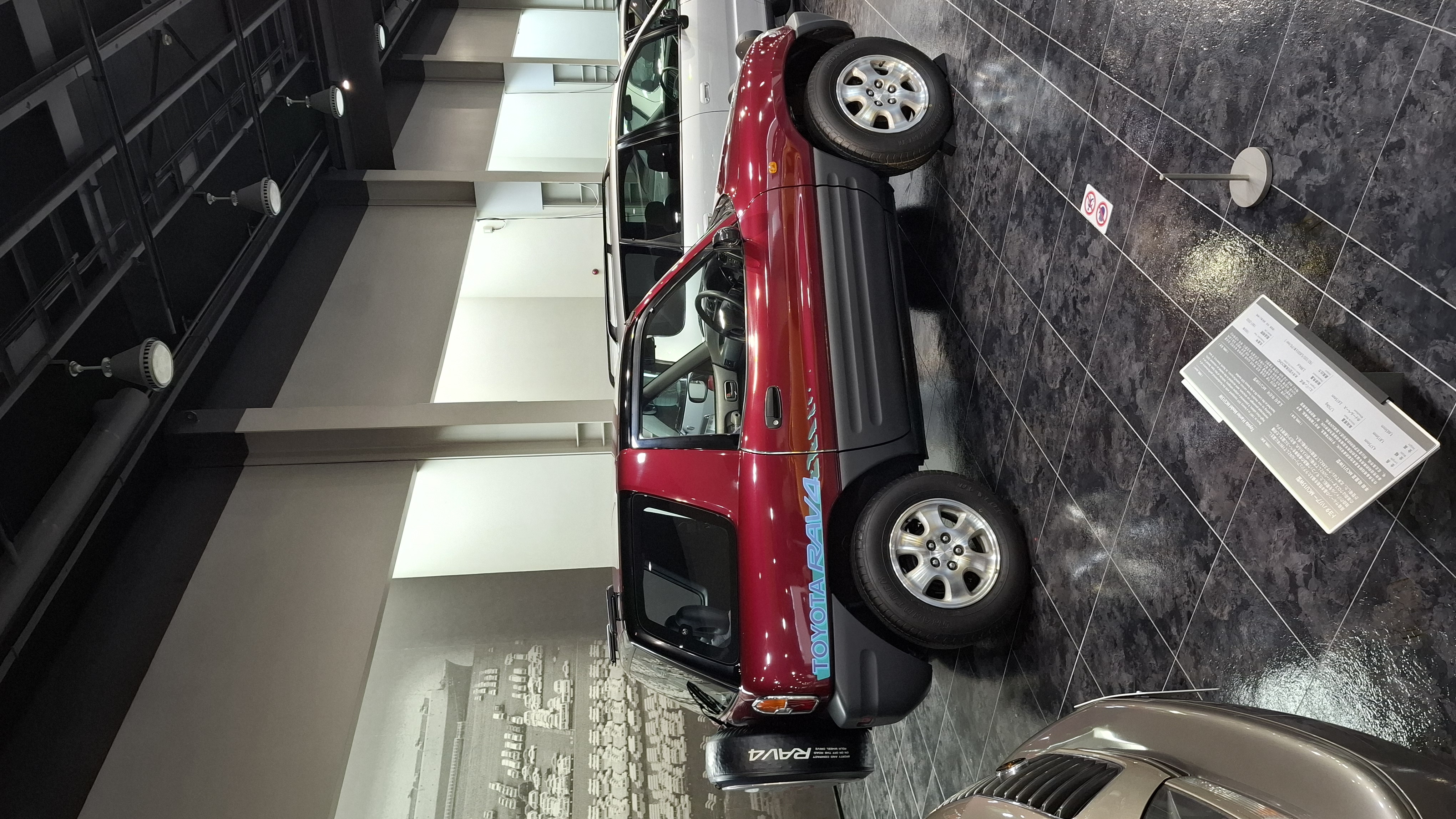Red first-generation Toyota RAV4, the car that invented the compact SUV segment